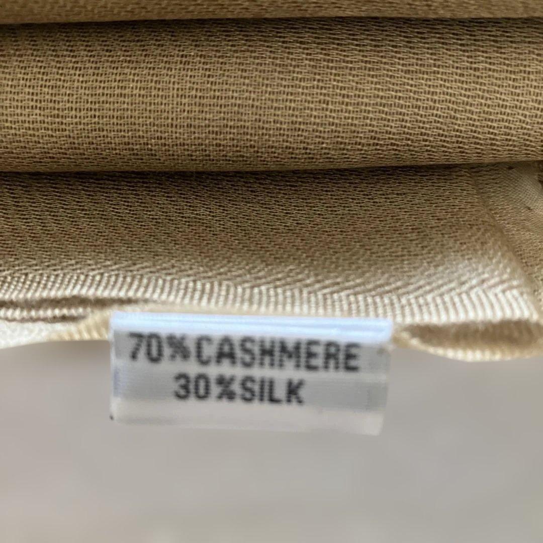 ROLEX ストールカシミア70% シルク30%秋色