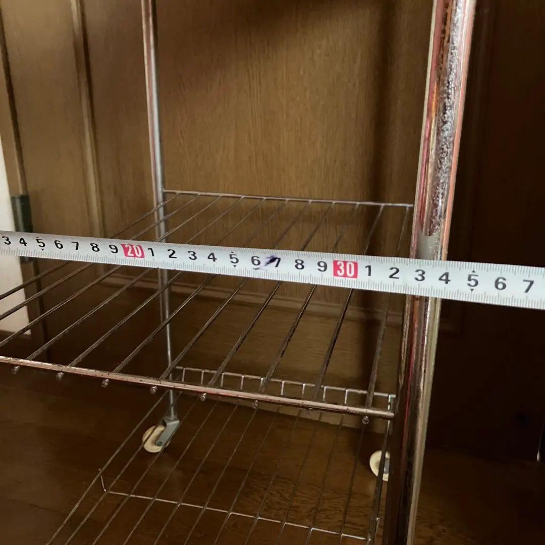 レトロ　花柄　キッチンワゴン