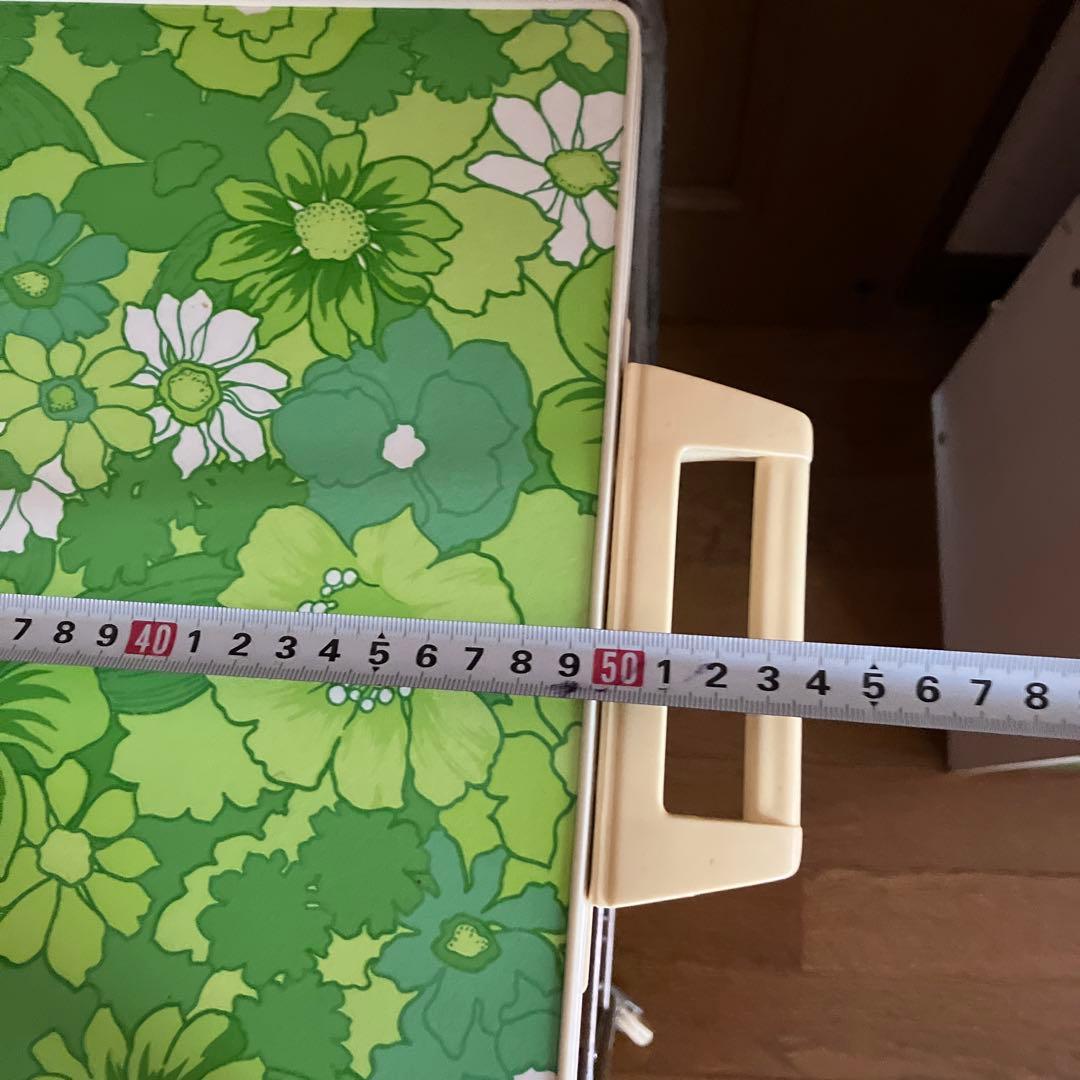 レトロ　花柄　キッチンワゴン