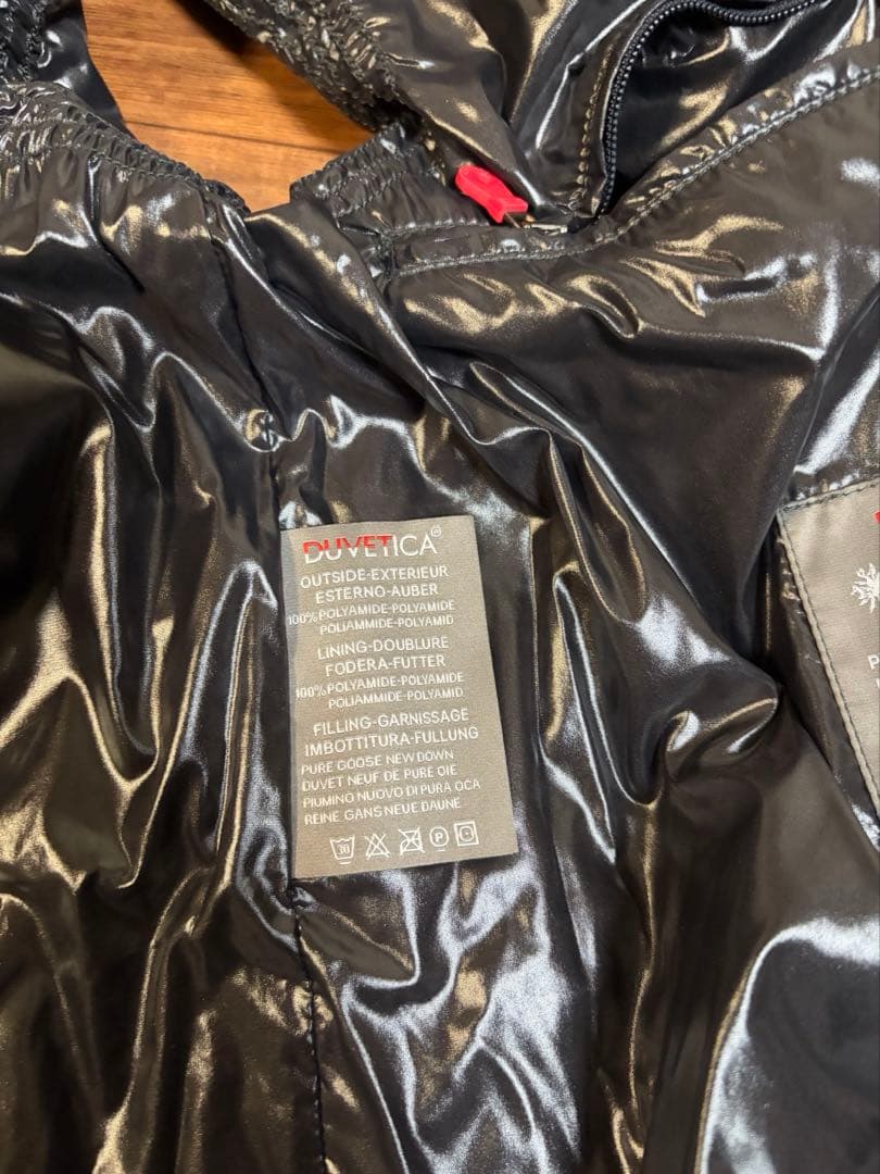 DUVETICA フード付きダウンベスト 50 黒