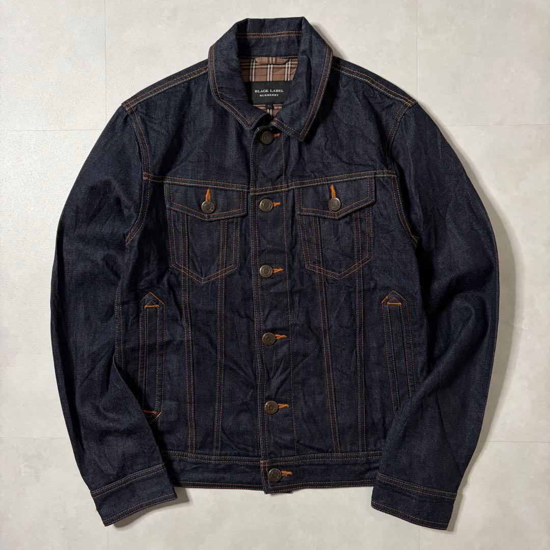 【美品】BURBERRY BLACKLABEL デニムジャケット 国産 濃紺 L