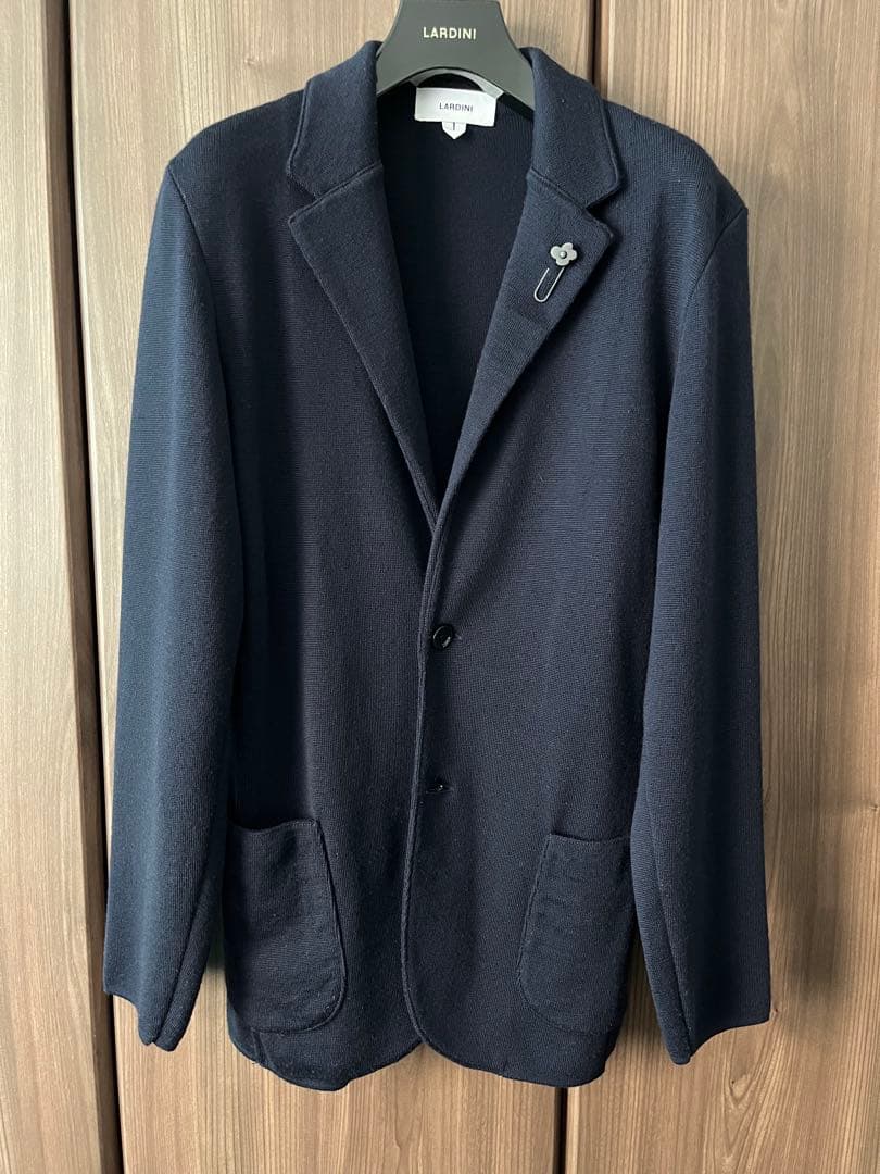 LARDINI ラルディーニ ウール ニットジャケット 44 46