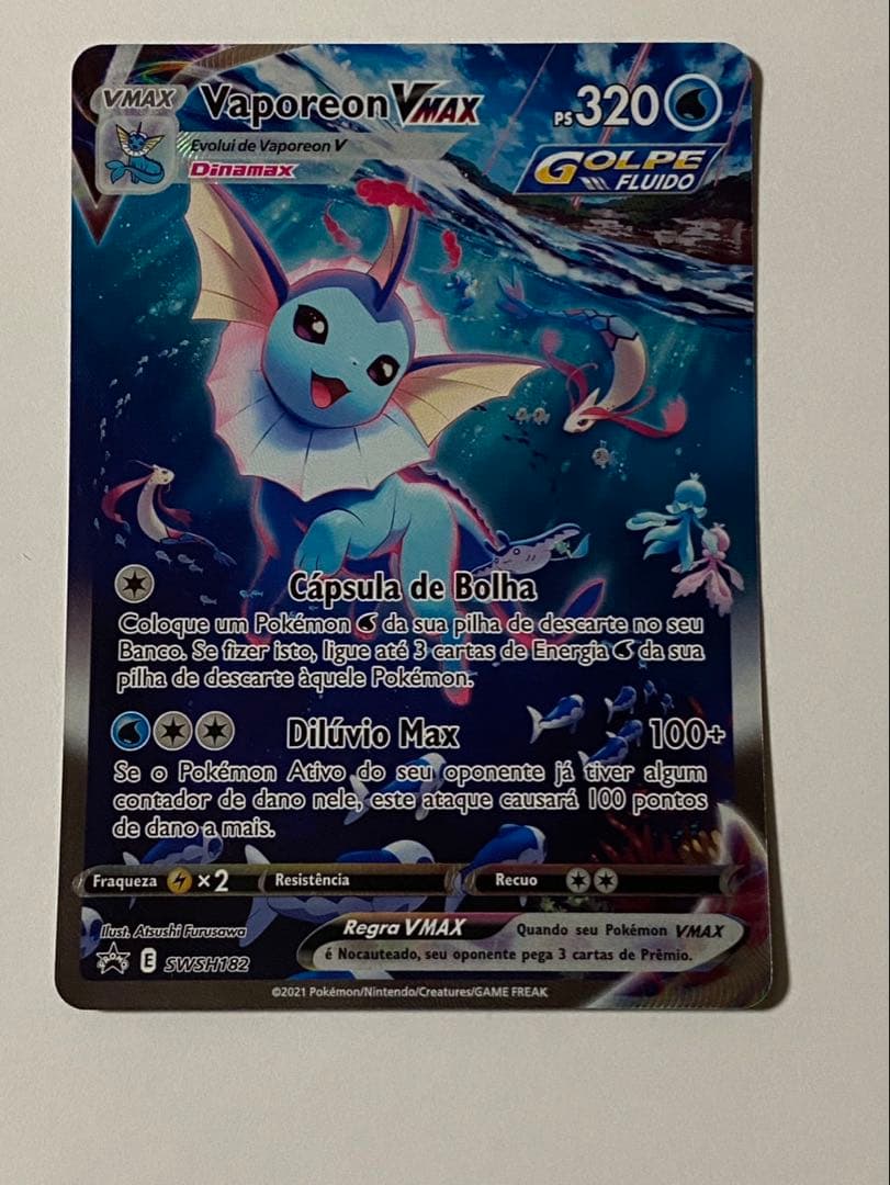 シャワーズVmax　海外版　ポルトガル語版　プロモ　夏ポケカ