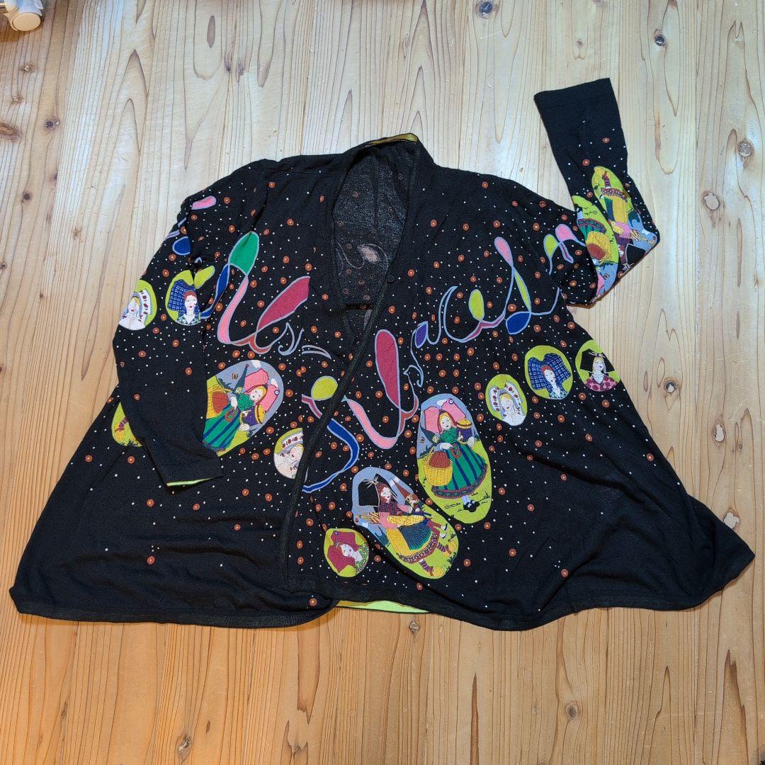 TOKUKO 1er VOL カラフルイラスト 長袖チュニック 日本製　0138