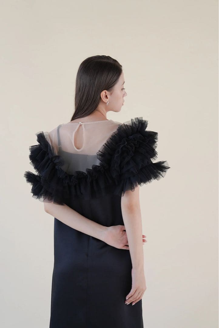 新品　acka ドレス　ワンピース　volume tulle dress