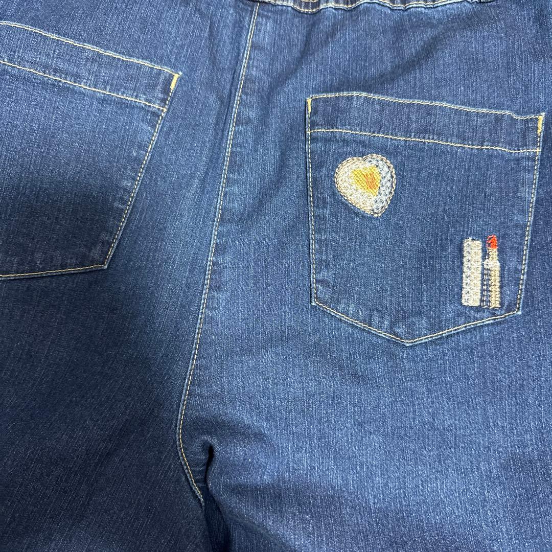 ♡新品同様♡2024年♡エムズグレイシー♡刺繍デニムガウチョパンツ38♡