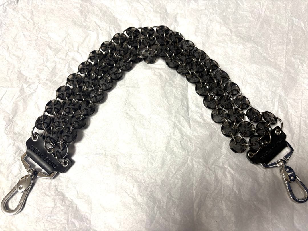 Stefan Cooke ボタンストラップ キーチェーン BLACK