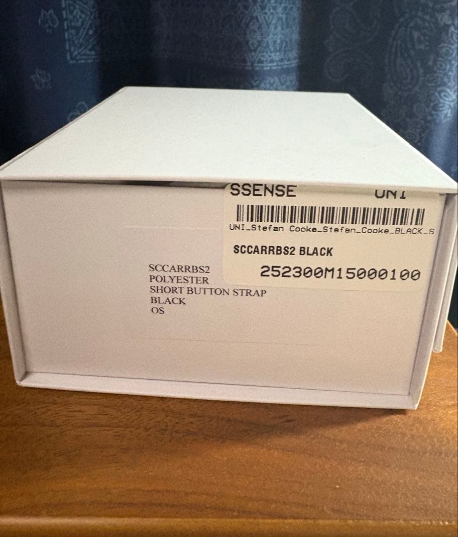 Stefan Cooke ボタンストラップ キーチェーン BLACK