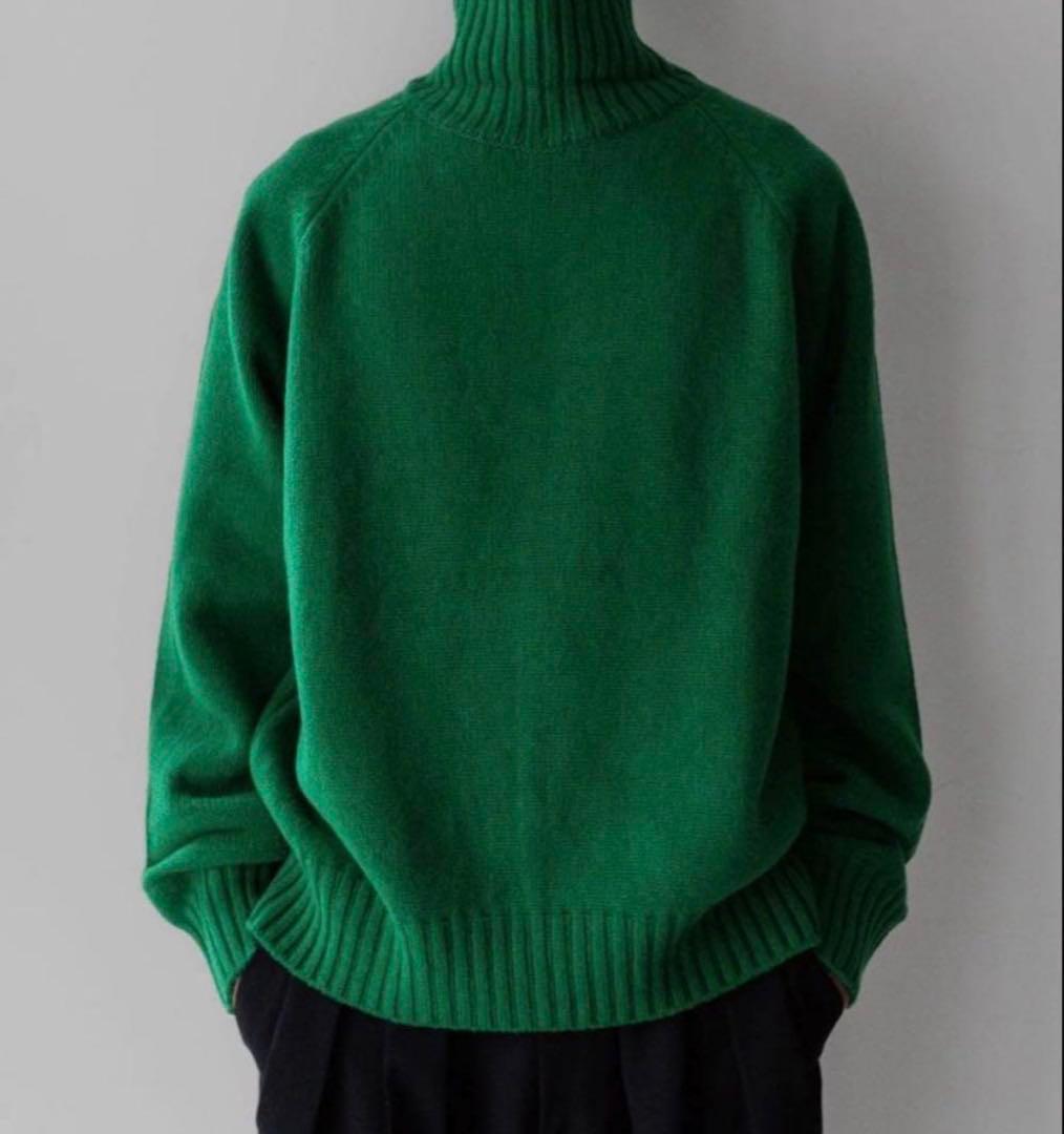 stein EX FINE LAMBS LOOSE HIGH NECK ニット