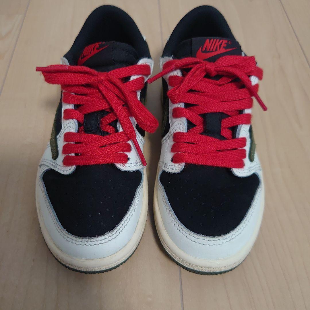 トラヴィススコット エアジョーダン1ミディアム オリーブ PS 17.5cm