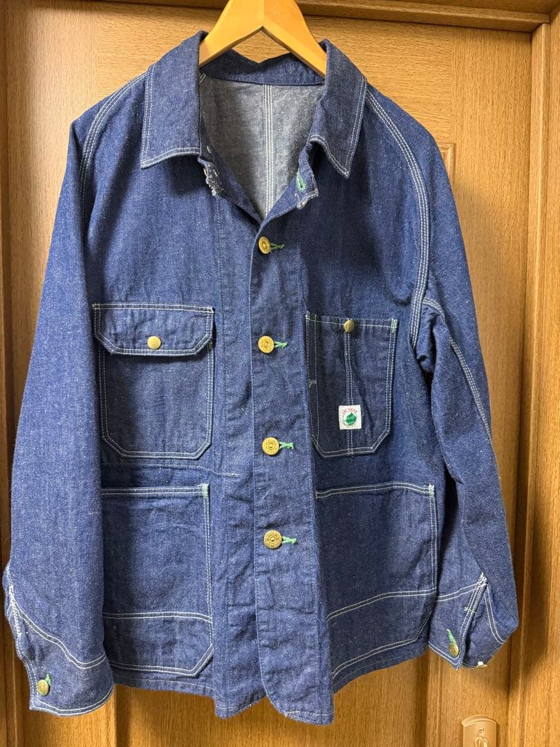 tcbジーンズ CAT HEAD デニムカバーオール 36