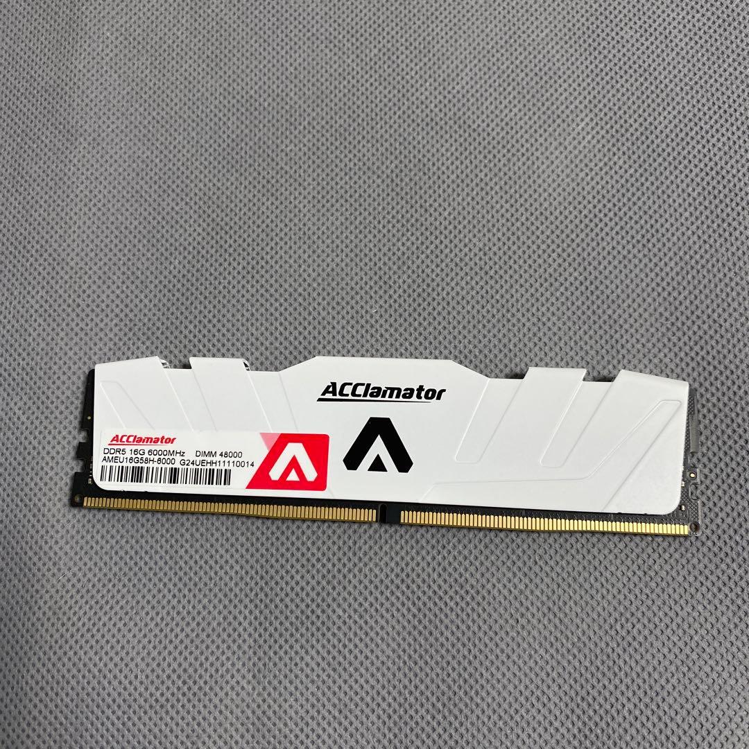 ACClamator DDR5-6000 メモリー 16GB 6000Mhz