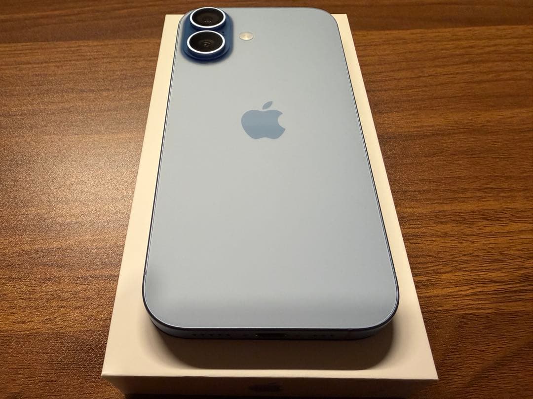 【美品】iPhone17 ミストブルー 256GB SIMフリー（おまけ付き）