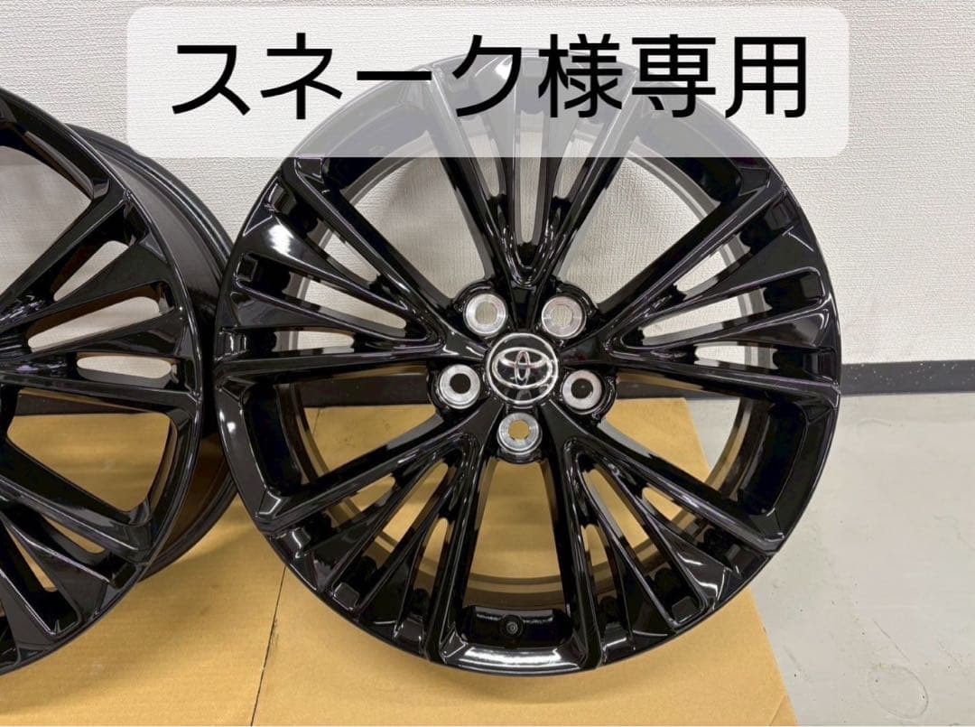 トヨタ　19インチナイトシェードブラックホイール スネーク③1本