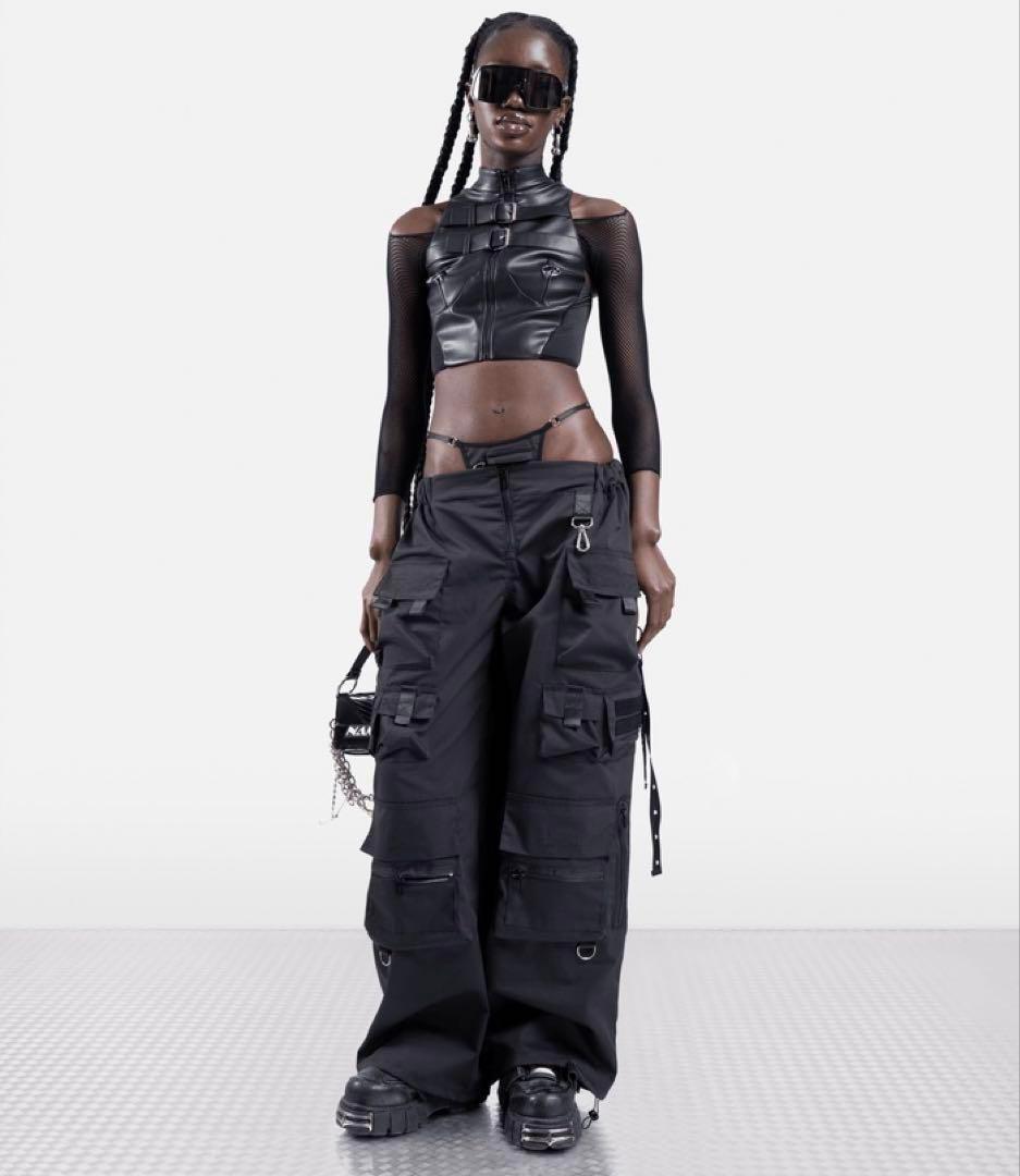 NAMILIA テクノバギーパンツ カーゴパンツ ギミック Y2K 完売モデル