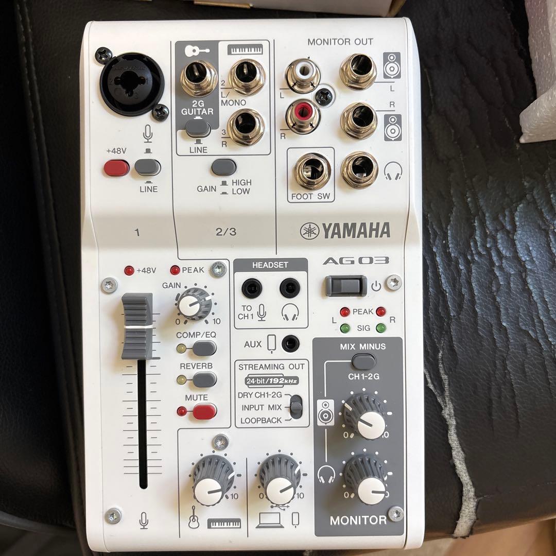【ねっこ】Yamaha AG03 MK2 オーディオミキサーイヤホンジャッ