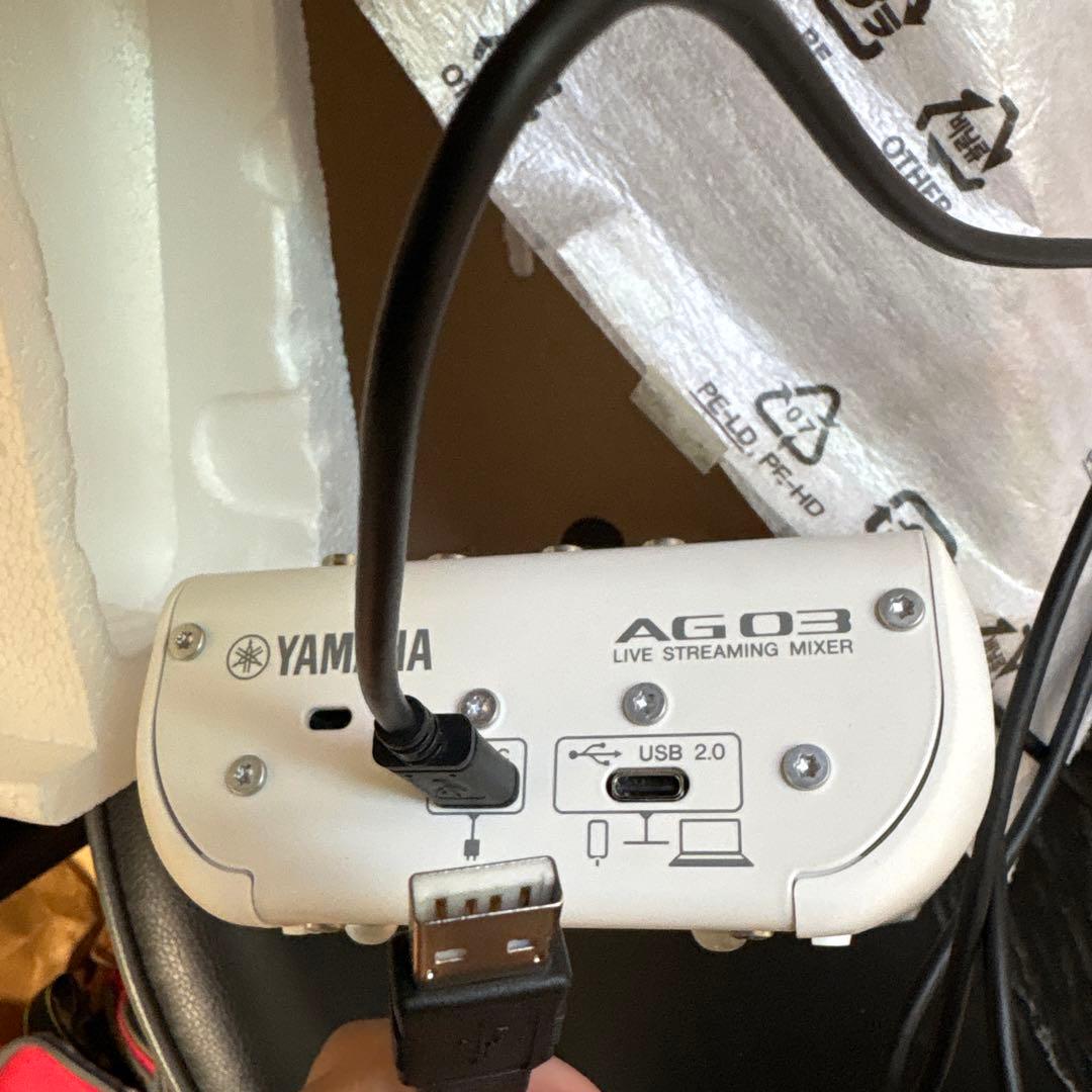 【ねっこ】Yamaha AG03 MK2 オーディオミキサーイヤホンジャッ