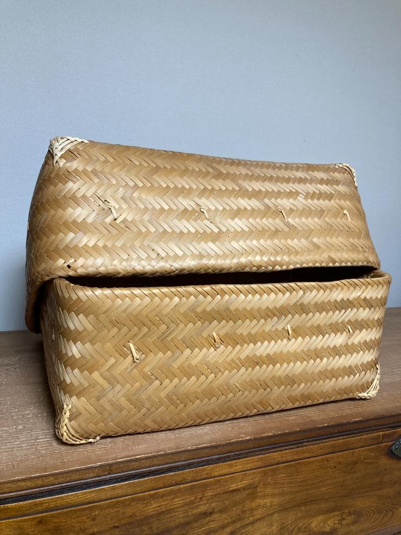 ババグーリ☆竹篭　行李☆大きいサイズ　ヨーガンレール　アンティーク美品