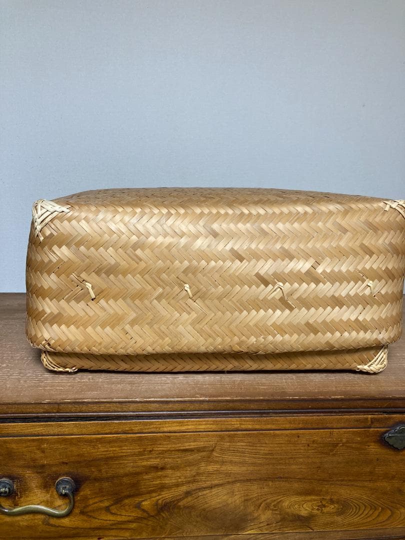 ババグーリ☆竹篭　行李☆大きいサイズ　ヨーガンレール　アンティーク美品