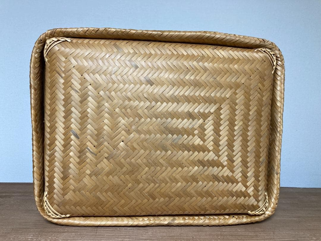 ババグーリ☆竹篭　行李☆大きいサイズ　ヨーガンレール　アンティーク美品