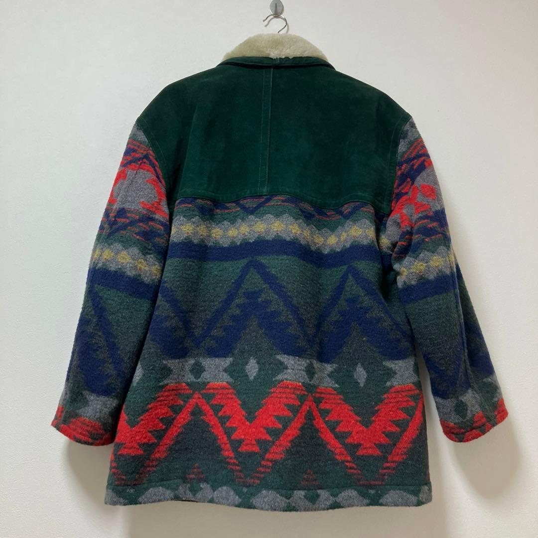 ドイツ製　TABACCI 中綿　ジャケット　襟ボア　毛混　暖かい　上質　冬