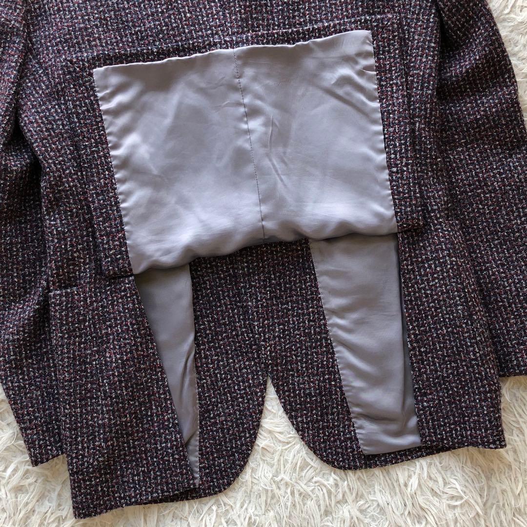 【極美品カノニコ ツイード三者混】ユニバーサルランゲージ　テーラードジャケット