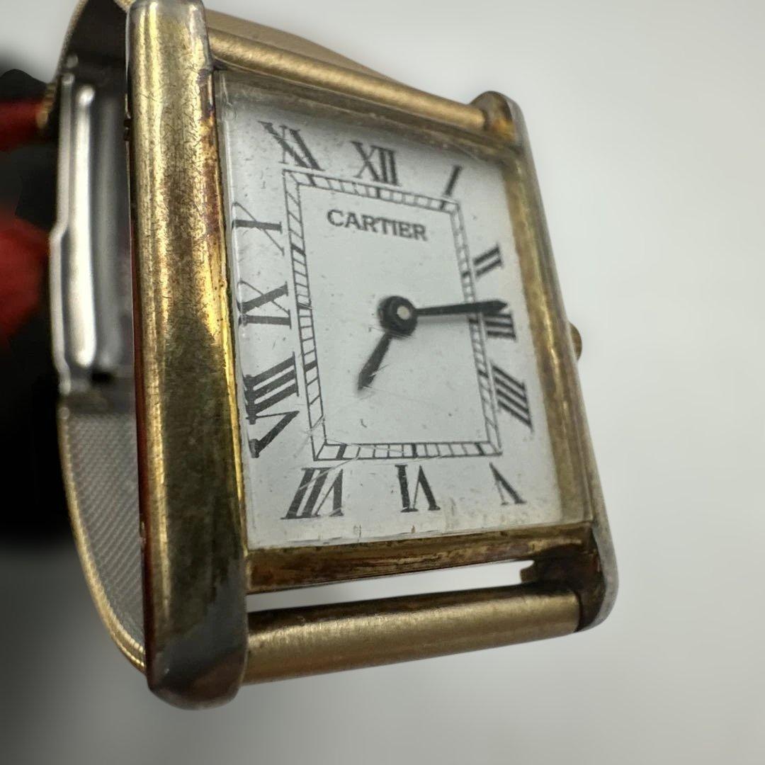 ②Cartier ゴールドメッシュバンド 時計