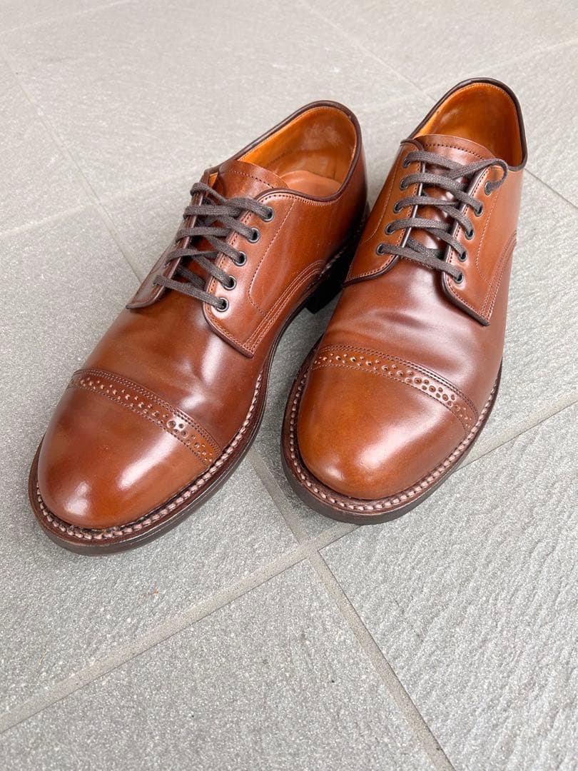 wheelrobe コードバン パンチドキャップトゥダービー サイズ7D