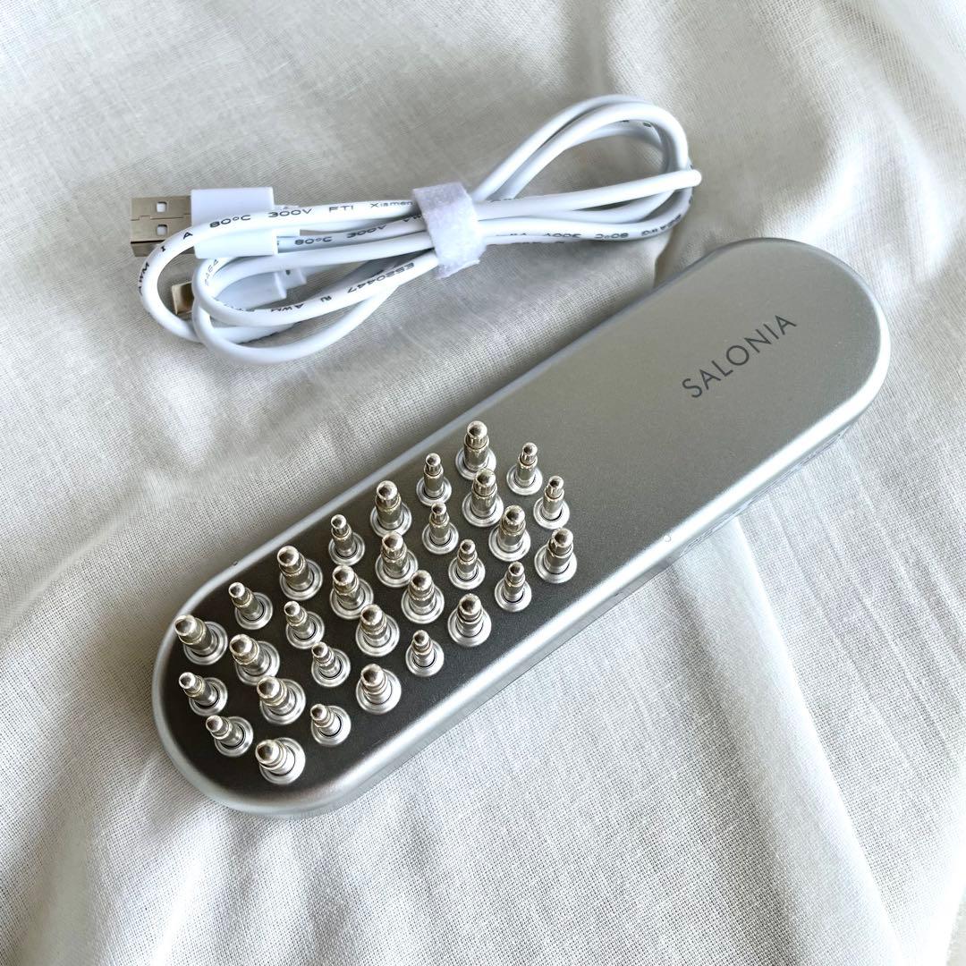 SALONIA EMS リフトブラシ 電気ブラシ 美顔器 USBケーブル付き