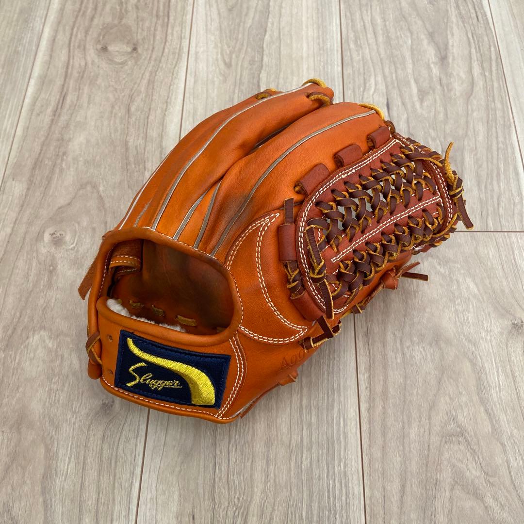 久保田スラッガー　軟式グラブ L7s KSオレンジ 東京支店　湯もみ型付け済み