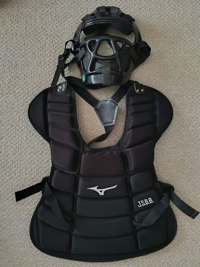 Mizuno JSBB キャッチャープロテクター ブラック　S　少年野球