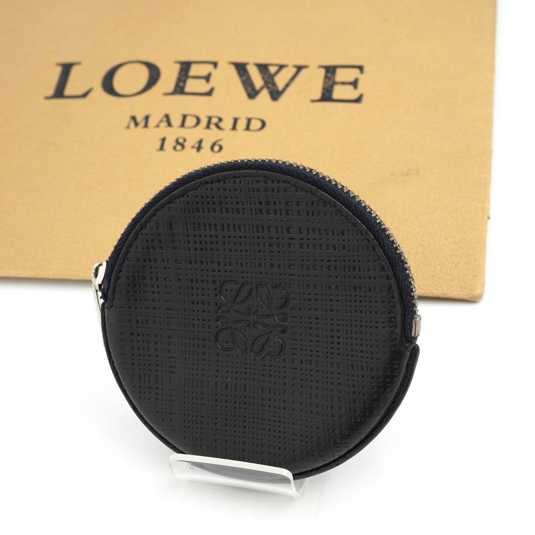 ✨未使用展示品✨　LOEWE ケース　小銭入れ　アナグラム　アマソナ　黒色