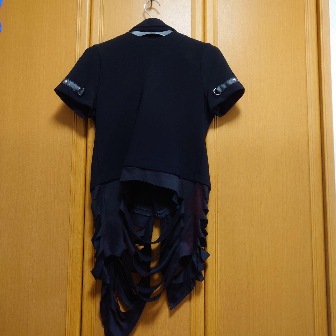 SEXPOT スタッズチェーン付きブラック　ダメージジャケット