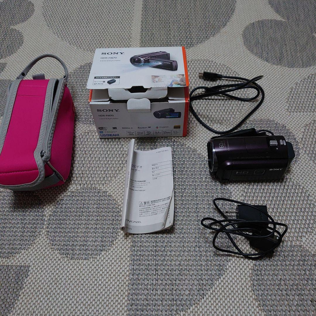 SONY HDR-PJ670ハンディカムビデオカメラ