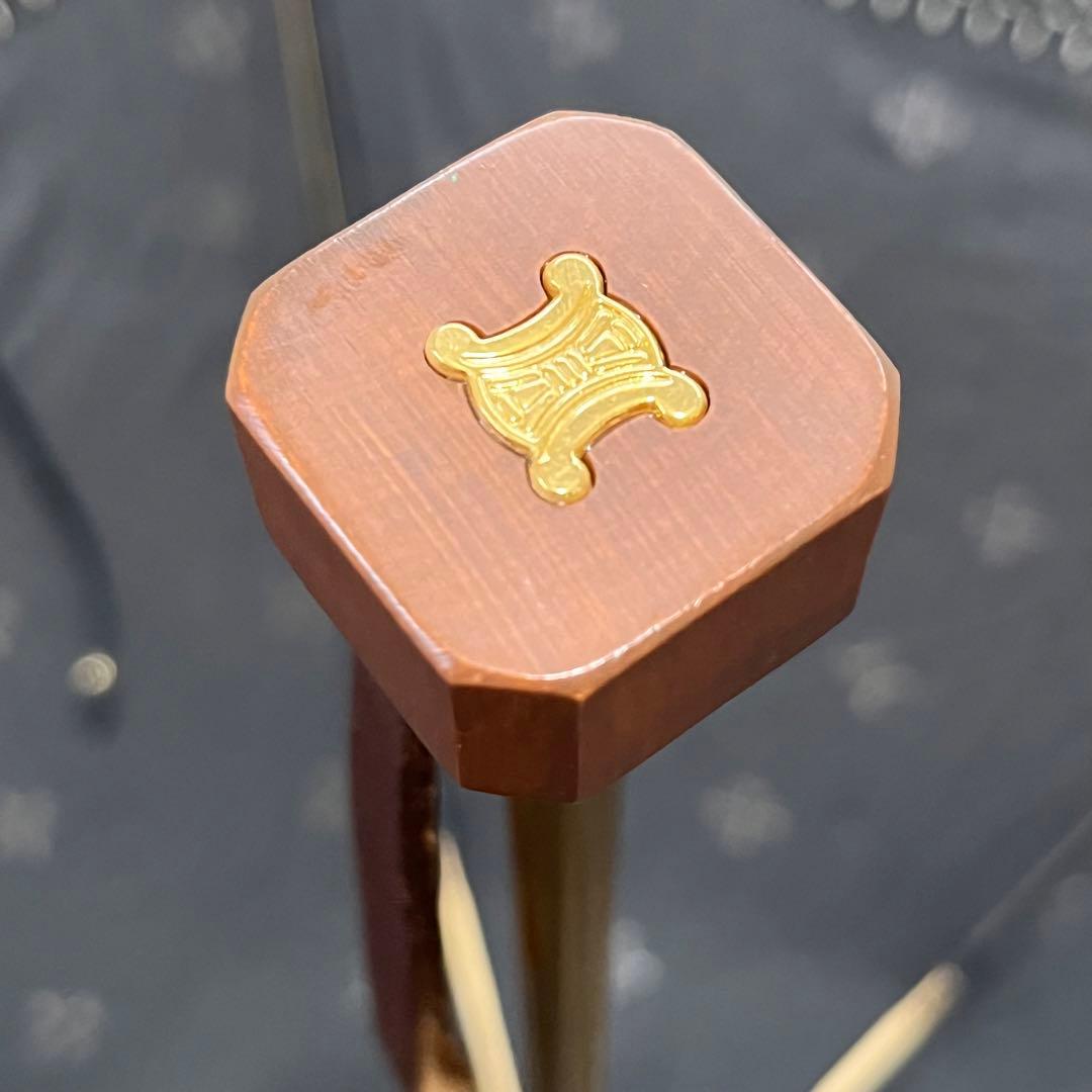 希少　CELINE セリーヌ　マカダム　総柄　日傘 折りたたみ傘