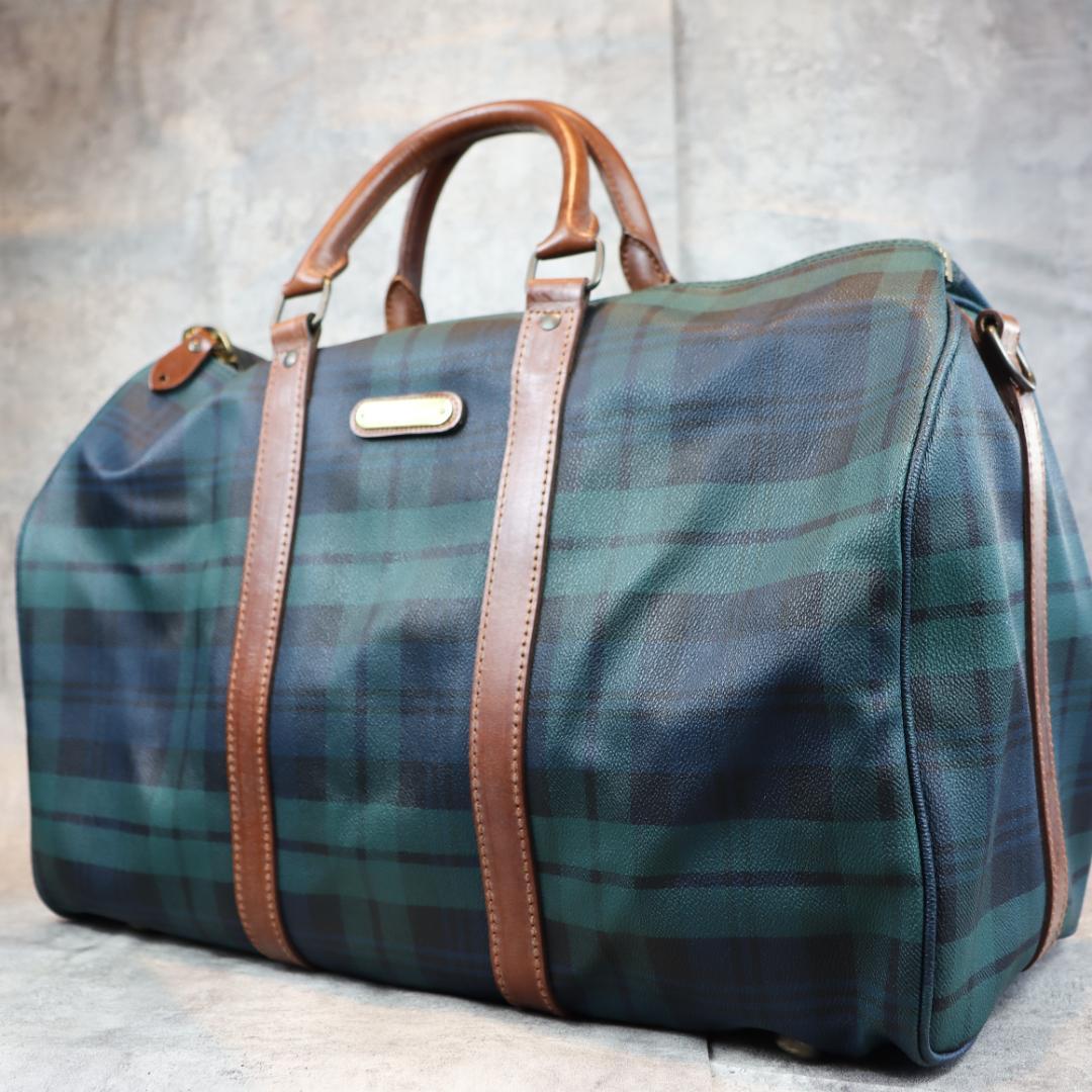 POLO RALPH LAUREN チェック柄 ボストンバッグ