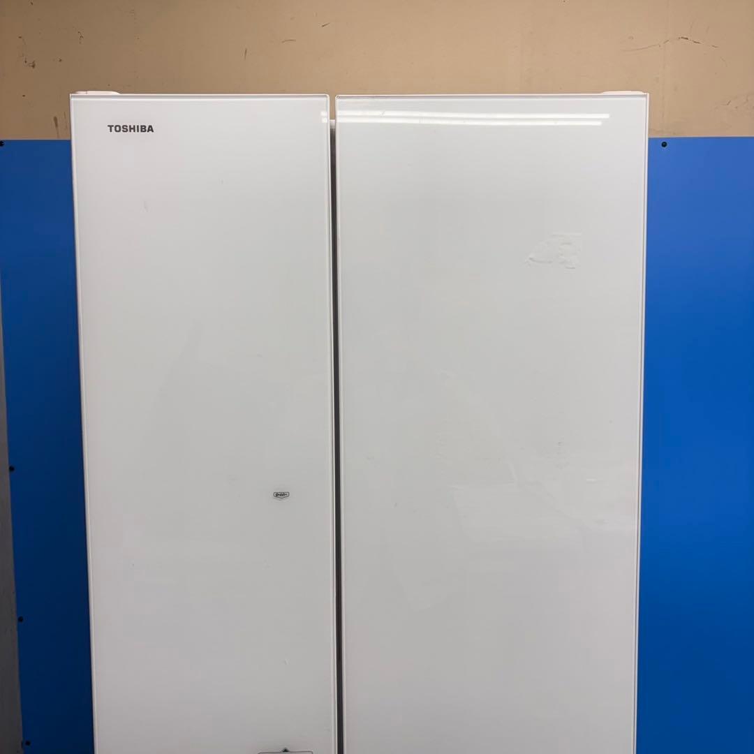 577 東芝大型冷蔵庫　500L強　509L 小型　家庭用　自動製氷　観音開き