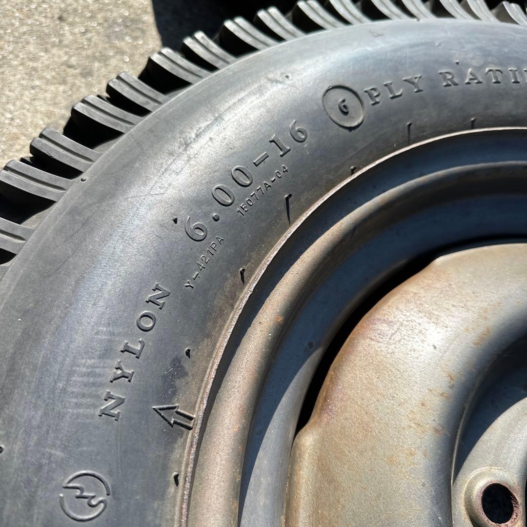 6.00R16 6PR ジムニーホイール付き　スパイクタイヤ4本