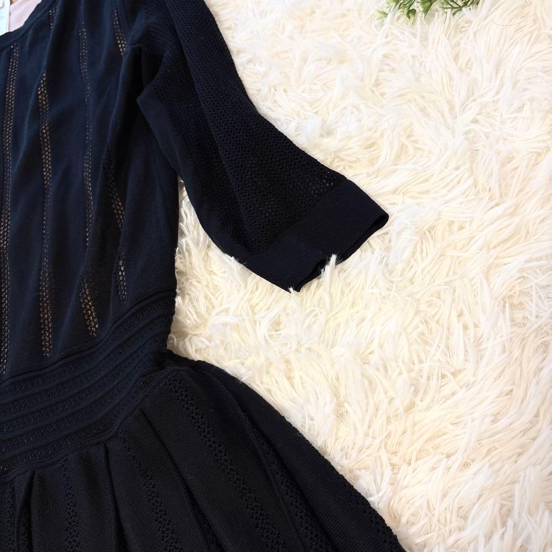 【未使用級•希少✨近年モデル✨】AGNONA ニット ロングワンピース シルク混