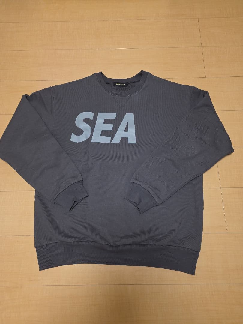 WIND AND SEA ロゴ スウェット トレーナー チャコールグレー