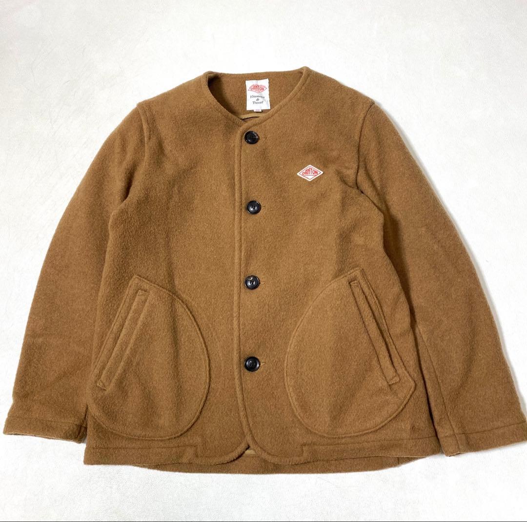 DANTON ダントン ウールモッサーノーカラーコート 38