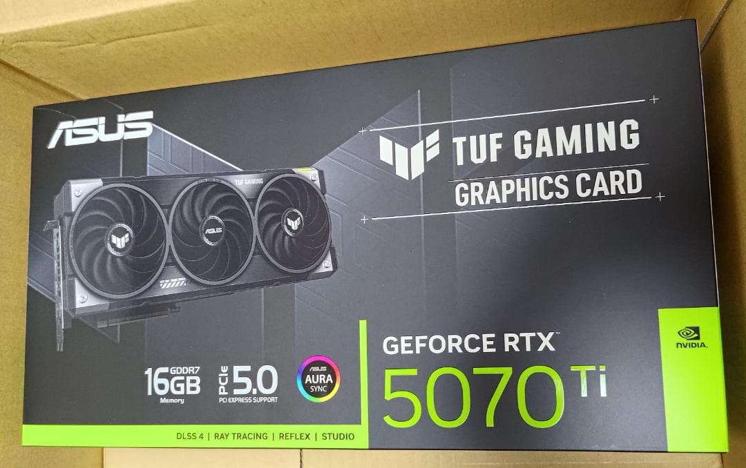 本*友様 ASUS TUF Gaming RTX 5070 Ti（Amazon限