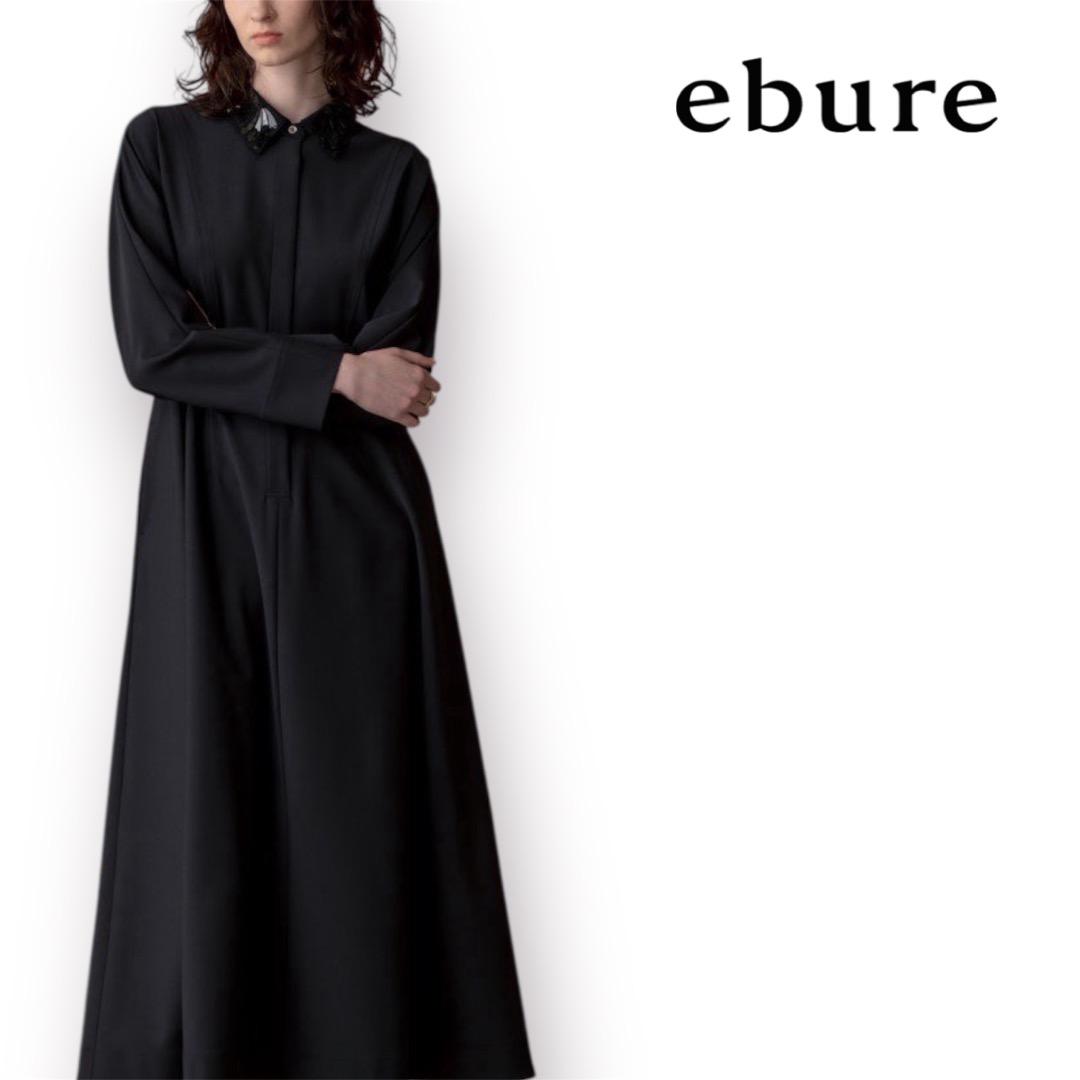 専用 美品 ebure ブルームビジューカラー フレアワンピース 式典