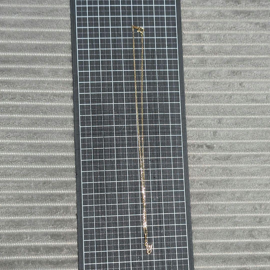 ミキモト K18YG ベビーパール 径約3.5mm イニシャル 「Y」ネックレス