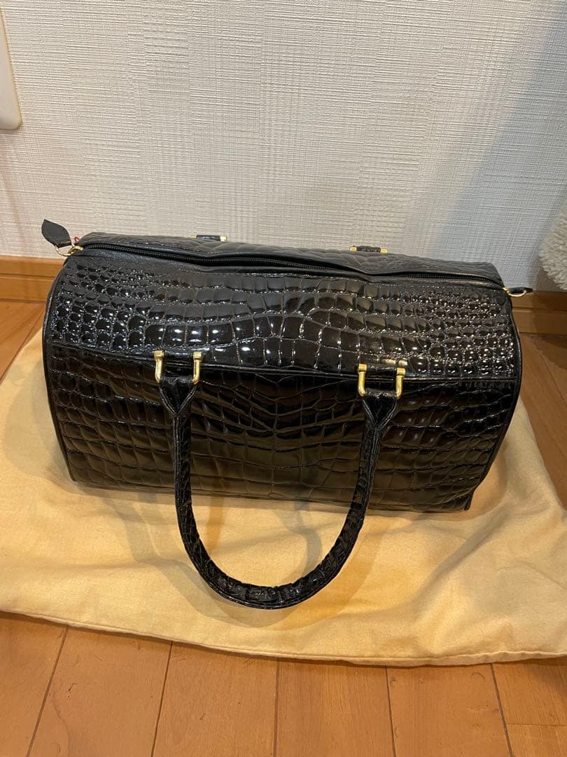 大幅お値下げ中！【美品】SANTAMARIA クロコダイル　ボストンバッグ