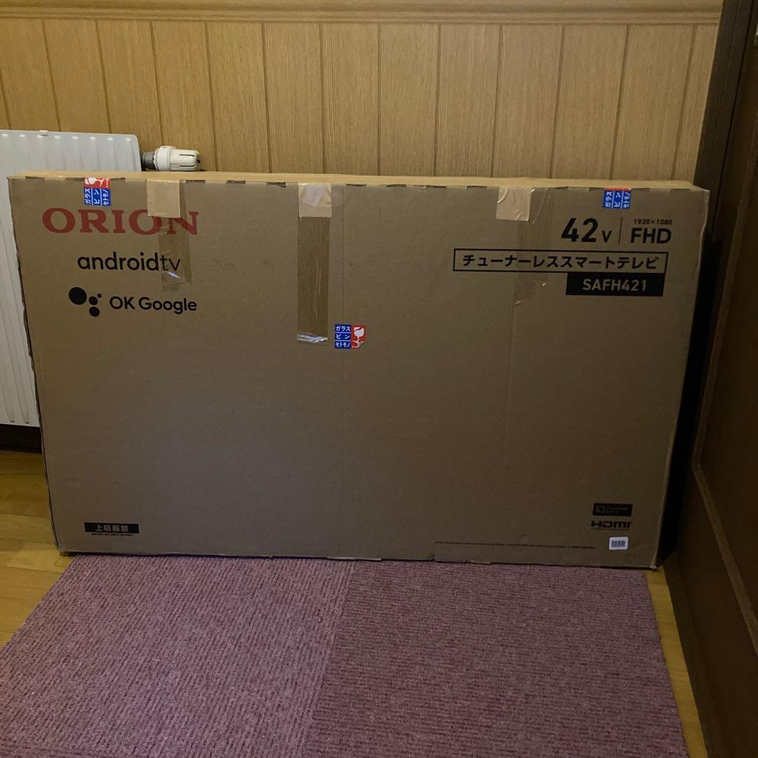42型チューナーレステレビ ORION SAFH421