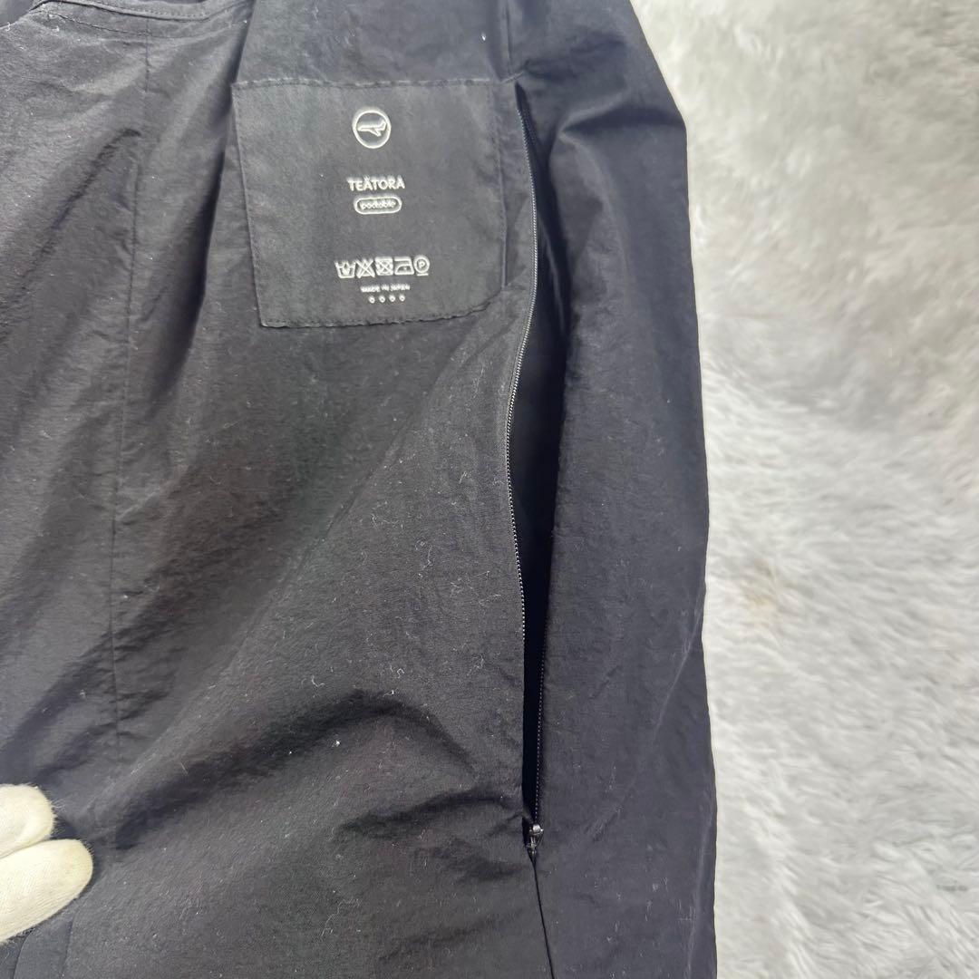 テアトラ　デバイスジャケット　パッカブル　テーラードジャケット　2B 黒　L