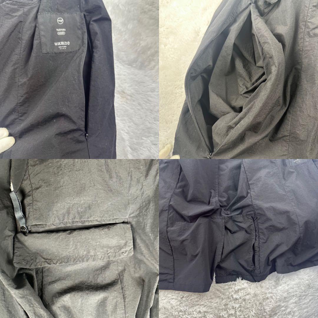 テアトラ　デバイスジャケット　パッカブル　テーラードジャケット　2B 黒　L