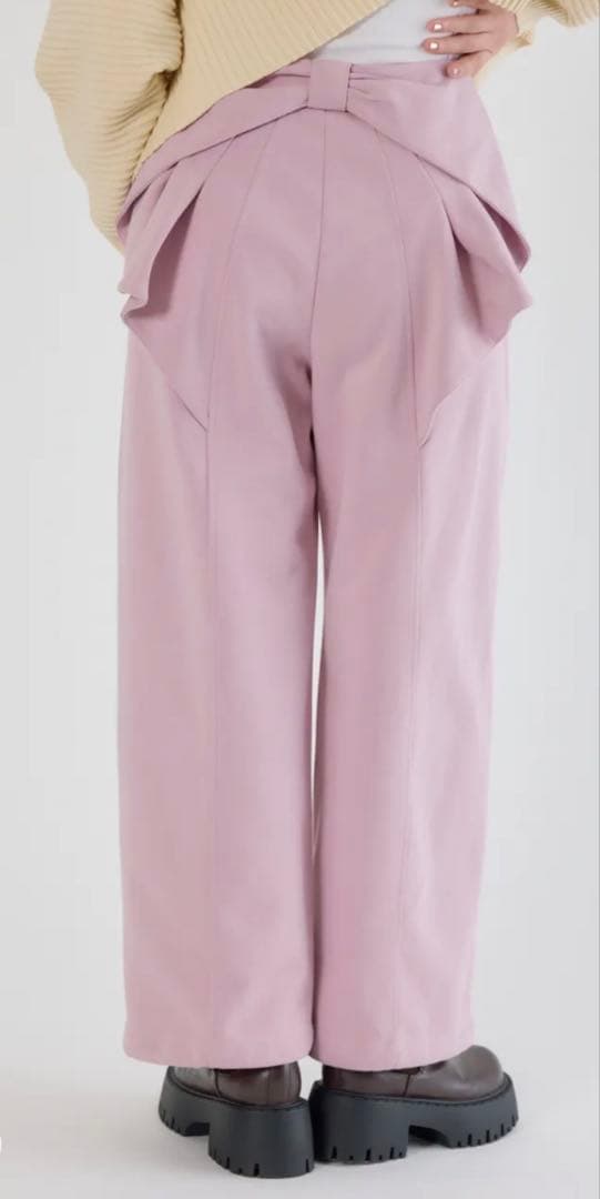 即完売　ロデオクラウンズ　ビッグリボンスウェットパンツ　M ピンク