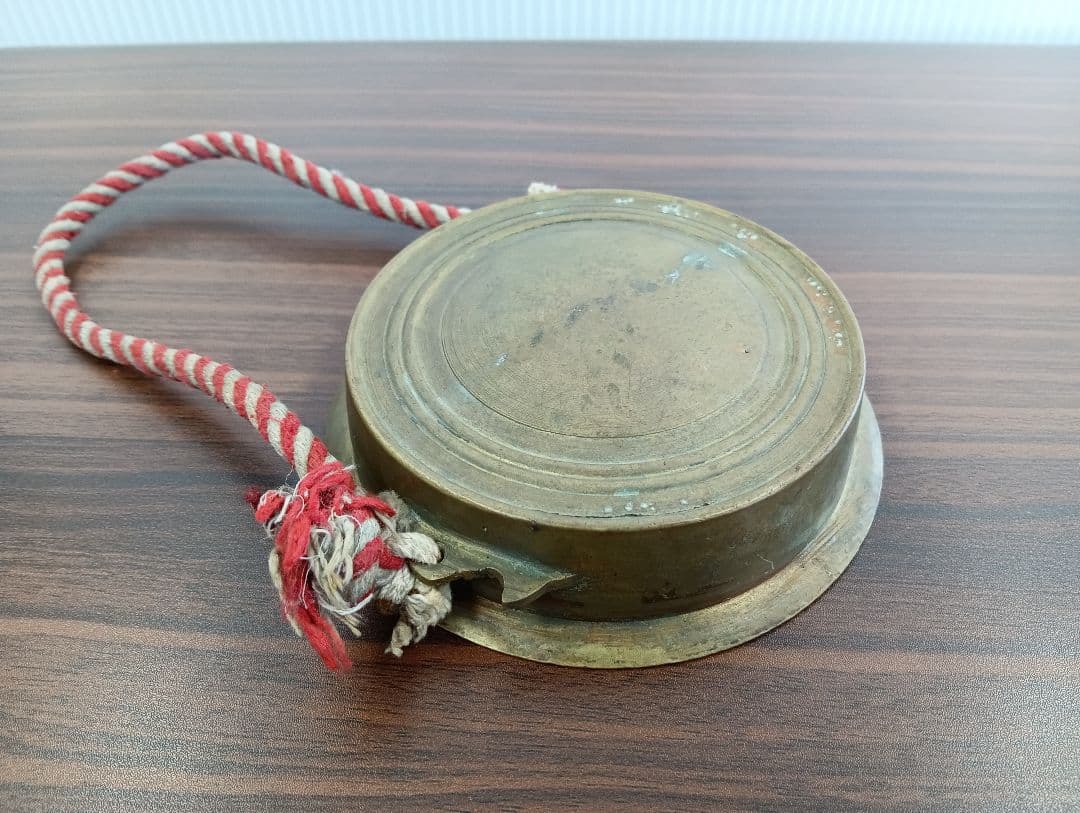 ま*こ様 ​古銅 摺り鉦 当たり鉦（すりがね/あたりがね）直径13cm 祭り鳴り